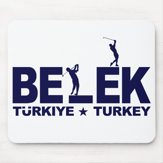 GOLF BELEK mousepad - blau (Vorne)
