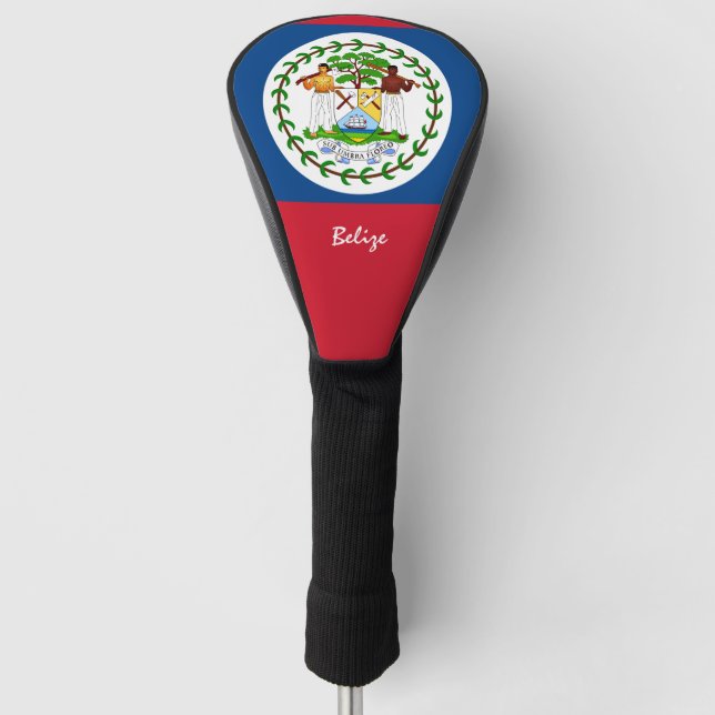 Golf Belize & Belize Flag / Golf Clubs Abdeckung Headcover (Vorderseite)