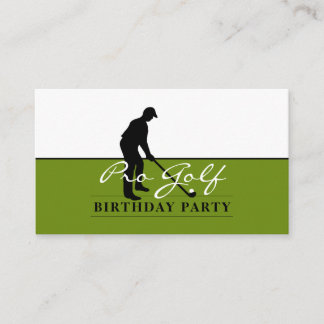 Golf Beruflich, Geburtstagsparty Ticket Begleitkarte