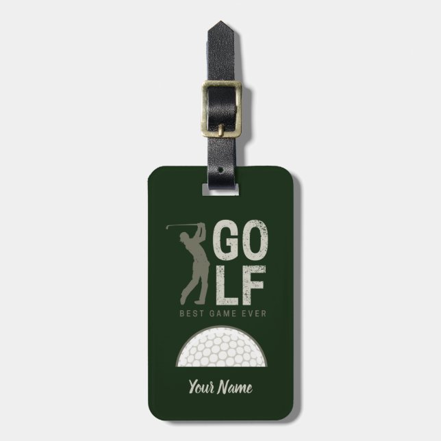 Golf Best Game Ever für Golfspieler und Trainer Gepäckanhänger (Vorderseite vertikal)