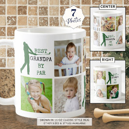 Golf BEST GRANDPA BY PAR 7 Foto Collage Kaffeetasse