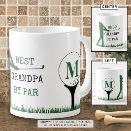 Golf BEST GRANDPA BY PAR Monogram Coffee Tasse