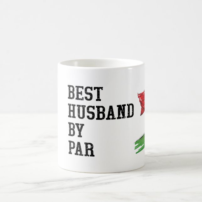 Golf Best Husband von Par Kaffeetasse (Mittel)