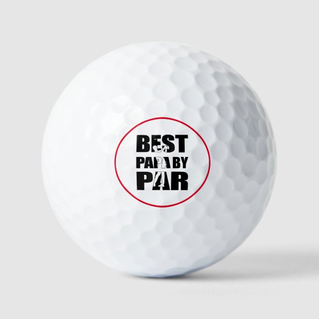 Golf Best Papa by Par Golfball (Vorderseite)