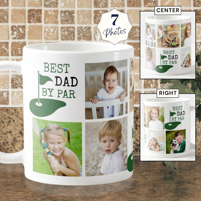 Golf BEST VATER BY PAR 7 Fotomaterial Kaffeetasse (Von Creator hochgeladen)