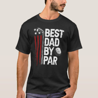 Golf Best Vater Par Daddy Golfer Fahne T-Shirt