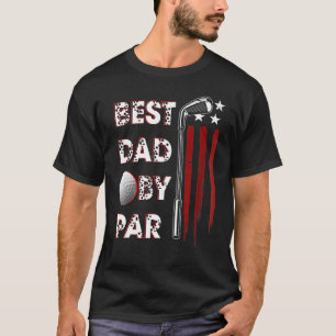 Golf Best Vater Par Daddy Golfer Fahne T-Shirt
