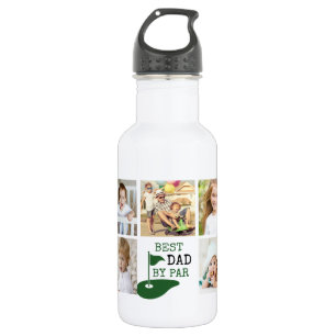 Golf BESTER VATER NACH PAR 7 Fotocollage Edelstahlflasche