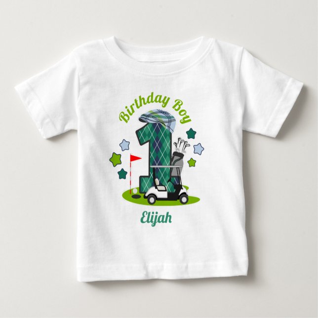 Golf Birthday Boy Shirt Golf Party Shirt (Vorderseite)