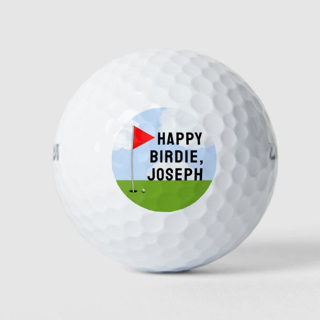 Golf Birthday Collectible Golfball (Vorderseite)