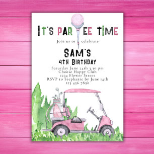 Golf Birthday Einladung Golf Geburtstag Par-tee