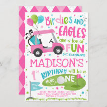 Golf Birthday Hole in einem Golf 1. Geburtstag Par