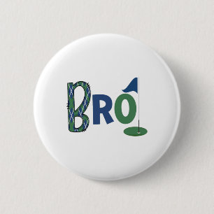Golf Birthday Kinder Golfspielen Bruder des Geburt Button