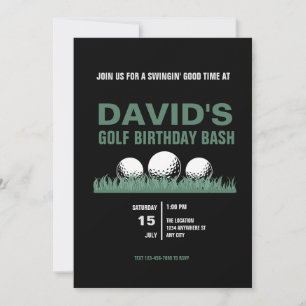 Golf Birthday Party Einladung für Ihn