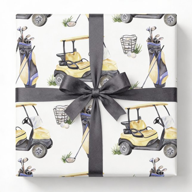 Golf Birthday Party Geschenkpapier (Von Creator hochgeladen)