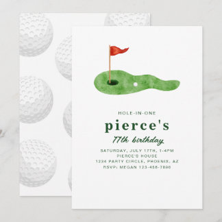 Golf Birthday Party Invitation Einladung