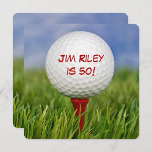 Golf Birthday Party laden Einladung