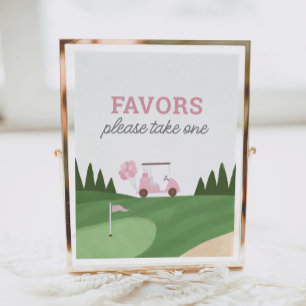 Golf Birthday Party Lieblingsunterschrift Poster