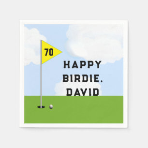 Golf Birthday Serviette