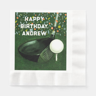 Golf Birthday Serviette
