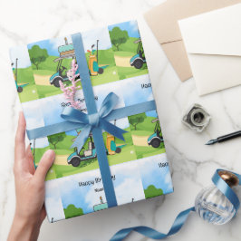 Golf Birthday Thema für Kinder-Golfer-Party Geschenkpapier