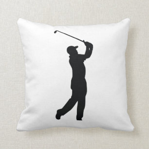 Golf Black Silhouette Shadow Kissen