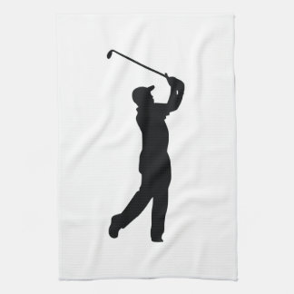 Golf Black Silhouette Shadow Küchentuch