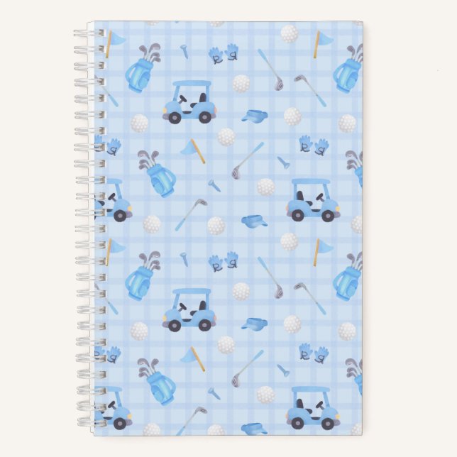 Golf Blau Notizbuch (Vorderseite)