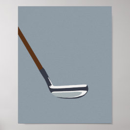 Golf Blue Poster