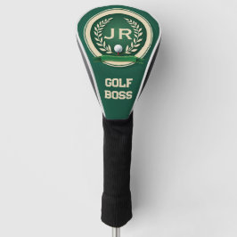 Golf Boss Heraldik-Emblem Benutzerdefinierter Name Headcover