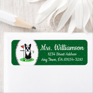 Golf Boston Terrier (schwarzer) Niedlicher Hund