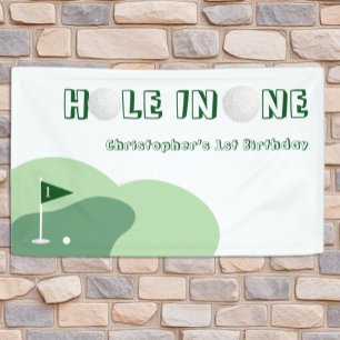 Golf Boy 1. Geburtstag Banner