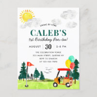 Golf Boy Golfing Swing By Fore a Par-tee Geburtsta