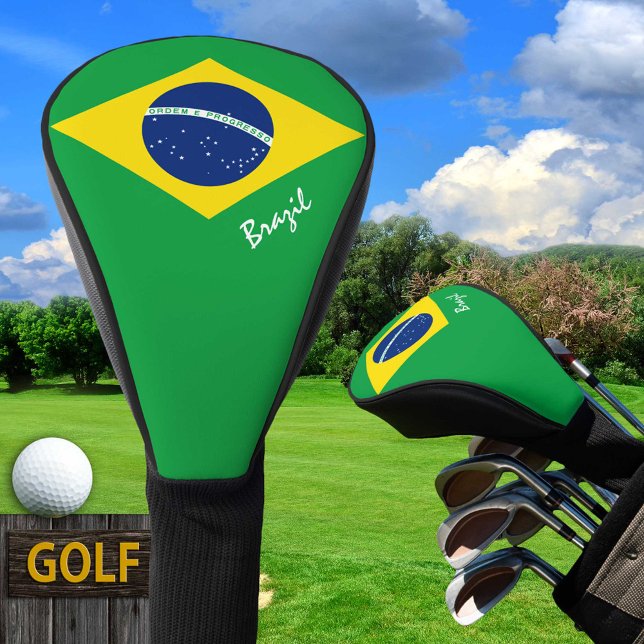 Golf Brasilien und Brasilien Flagge / Golf Clubs A Golf Headcover (Von Creator hochgeladen)