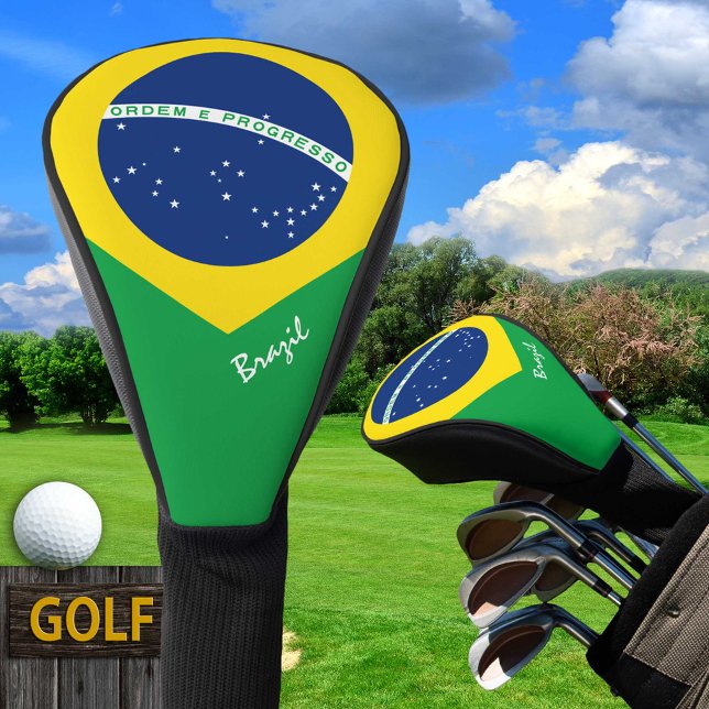 Golf Brasilien und Brasilien Flagge / Golf Clubs A Golf Headcover (Von Creator hochgeladen)