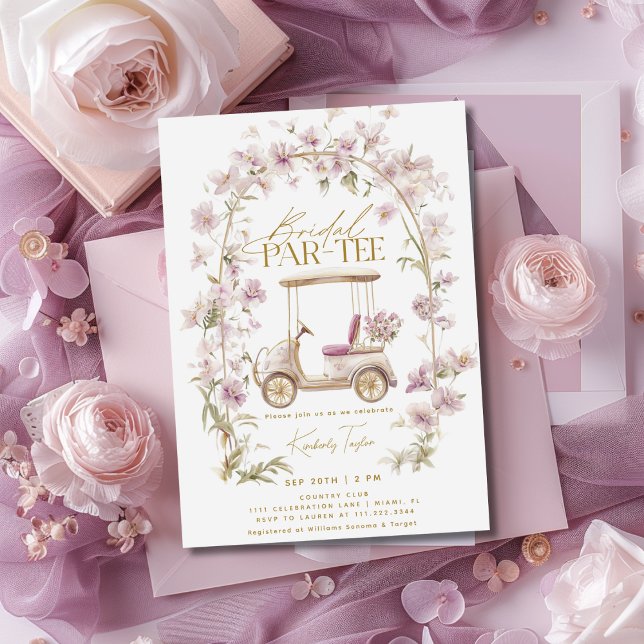 Golf Brautparty Bridal Par-tee Einladung (Von Creator hochgeladen)
