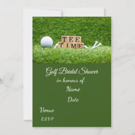Golf Brautparty mit Golfball Save the Date Einladung