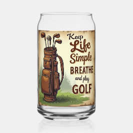 Golf Breathe und Golf spielen Dosenglas