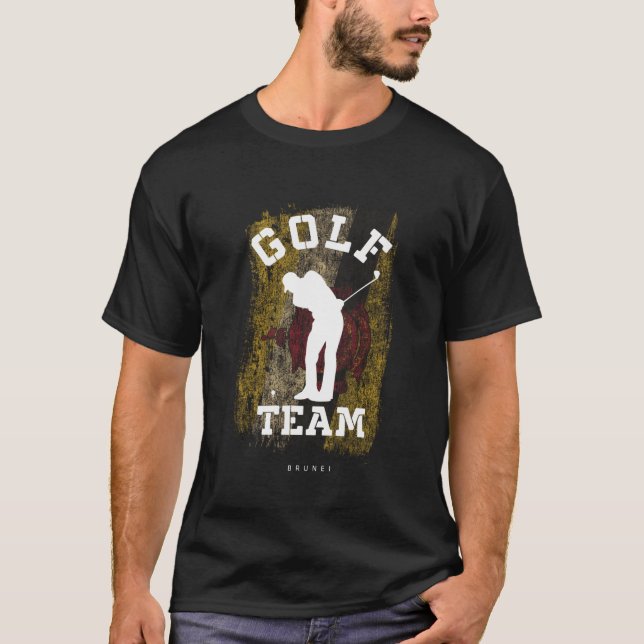 Golf Brunei Ball Sportspieler Golfer T-Shirt (Vorderseite)