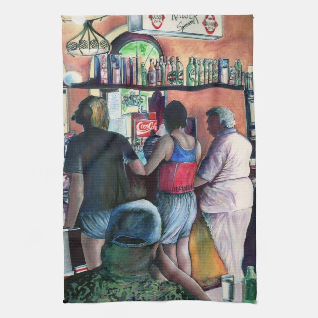 Golf Bufe, Budapest Geschirrtuch (Vertikal)