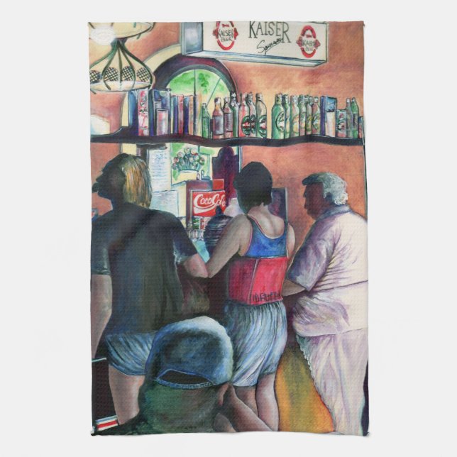 Golf Bufe, Budapest Geschirrtuch (Vertikal)