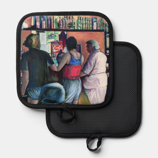 Golf Bufé, Budapest Topflappen (Vorderseite/Rückseite)