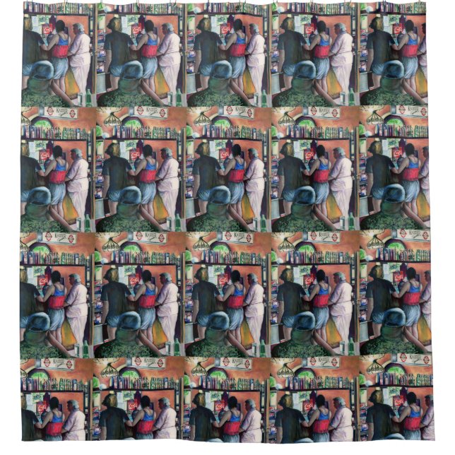 Golf Buffet, Budapest Duschvorhang (Vorderseite)