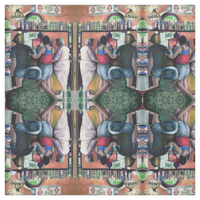 Golf Buffet, Budapest Stoff (Muster)