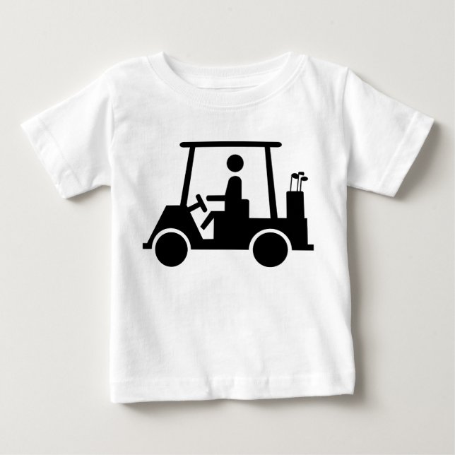 Golf-Buggy Baby T-shirt (Vorderseite)