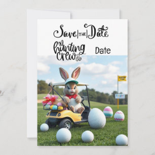 Golf Bunny Ribbit Golfer für Ostern Einladung