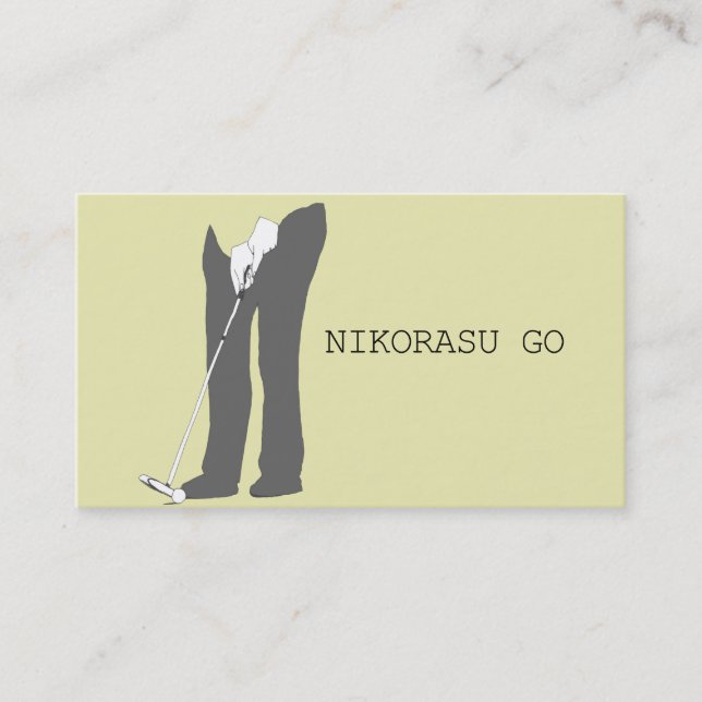 GOLF BUSINESS CARD VISITENKARTE (Vorderseite)