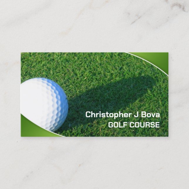 Golf Business Card Visitenkarte (Vorderseite)