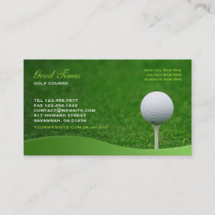 Golf Business Card Visitenkarte