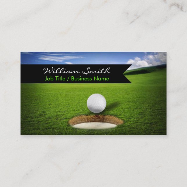 Golf Business Card Visitenkarte (Vorderseite)